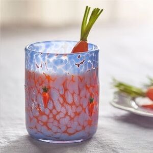 ❤️ Anthropologie Carrot Juice Glass - NWT🥕